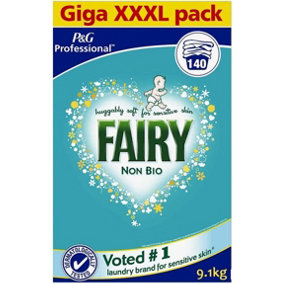 Fairy Non-Bio Washing Powder, 140 Wash Laundry Detergent Family Pack