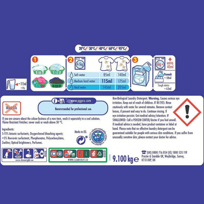 Phosphonates in on sale washing powder