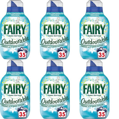 Fairy Outdoorable Non-Bio Fabric Conditioner, 35 Wash, 490ml (Pack Of 6 ...