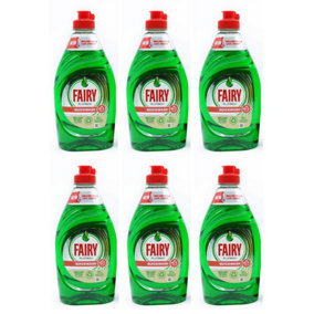 Fairy Platinum Quickwash Original Washing Up Liquid 383 ML (Pack of 6)