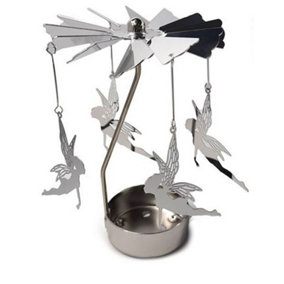Fairy Rotating Carousel Spinning Tea Light Candle Holder