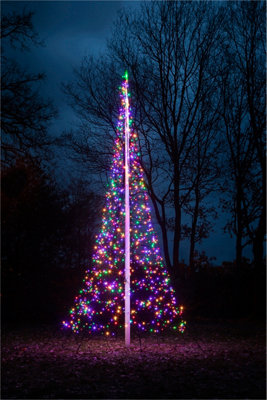 Fairybell Outdoor Garden Christmas Tree Decoration With 6M 1200  Multicoloured Led Lights (Pole Not Included) | Diy At B&Q