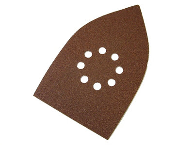 Faithfull 003949 Multi-Sander Sheets Hook & Loop Coarse Grit (Pack 5) FAIAOMULTIC