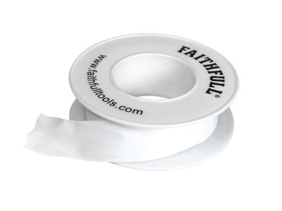 Faithfull 08001212ST10TB P.T.F.E Tape 12mm x 12m White (Pack 10) FAITAPEPTF10 - 4