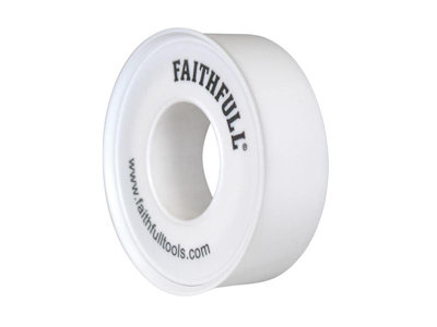 Faithfull 08001212ST10TB P.T.F.E Tape 12mm x 12m White (Pack 10) FAITAPEPTF10 - 5