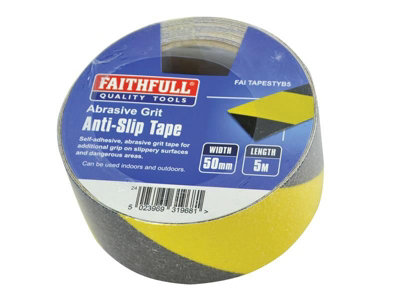 Anti-Slip Tape 50mm x 5M Black/Yellow