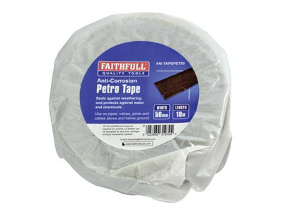 Faithfull 08245010TB Petro Anti-Corrosion Tape 50mm x 10m FAITAPEPET50