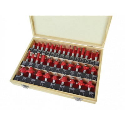 Faithfull 1/2in Tct Router Bit Set, 35 Piece Multi Colour (One Size)