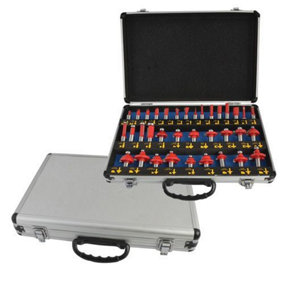 Faithfull - 1/2in TCT Router Bit Set, 35 Piece
