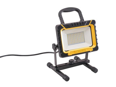Faithfull 110V 45W LED DUAL POWER Sitelight with Tripod Work Light FPPSLT45DL