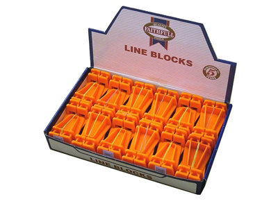 Faithfull 12 Piece Line Block Counter Display for Accurate Brick Alignment