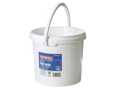 SupaDec 2.5L Plastic Paint Kettle With Handle - DIY Mixing Pot For Decorating