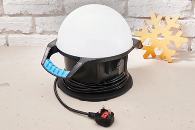 Faithfull 240v 360 Degree Task Site Light 4000L with Power Take Off ...