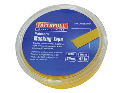 Faithfull 24mm Edge Masking Tape for Perfect Painting