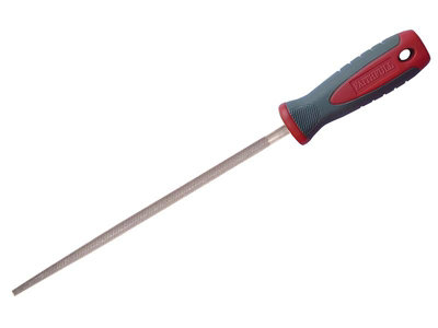 Faithfull 300mm Handled Round Second Cut Engineers File for Precision Filing
