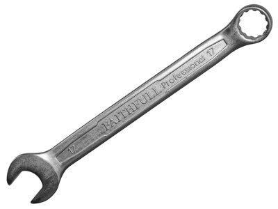 Faithfull 34mm Combination Spanner with Satin Finish for Precision Work