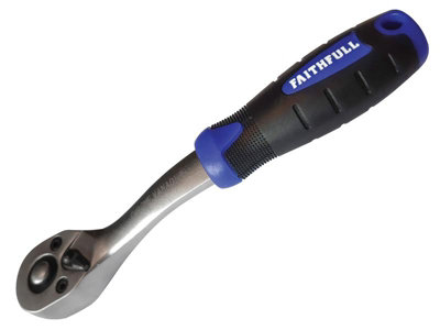 Faithfull 388038W Ratchet Handle Quick-Release 72 Teeth 3/8in Drive FAISOCRAT38N