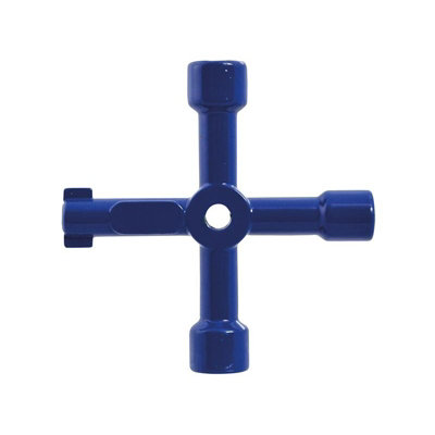 Faithfull 4-way Services Utility Meter Key Multi Colour (One Size)