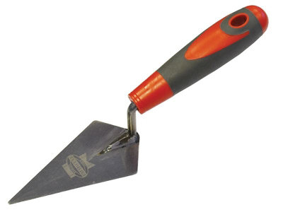 Faithfull 5 Inch 125mm Pointing Trowel Soft Grip Handle Steel Blade FAISGTPT5