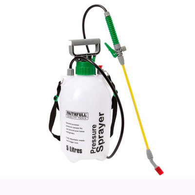 Faithfull 5 Litre Pressure Sprayer for Gardens and Household Use