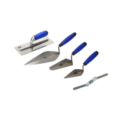 Faithfull 5 Piece Soft Grip Trowel Set for DIY Enthusiasts