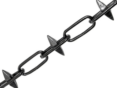 Faithfull 51312JK Spike Chain Black Japanned 6mm x 5m Box - Max Load ...