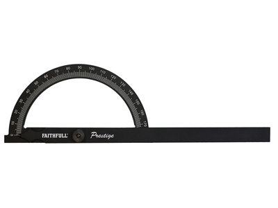 Faithfull 755002 Prestige Angle Gauge Black Aluminium 150 x 270mm FAIGAUGECNC