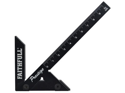 Faithfull 75R100 Prestige Centre Finder Gauge Black Aluminium 100mm FAICSQ10CNC