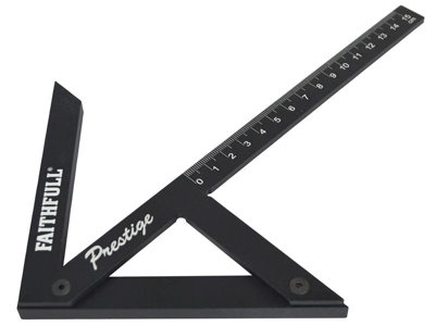 Faithfull 75R150 Prestige Centre Finder Gauge Black Aluminium 150mm FAICSQ15CNC