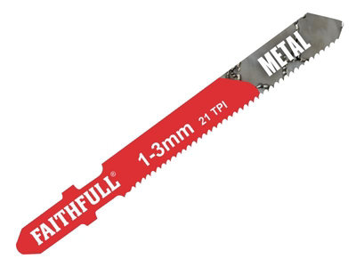 Faithfull  8009-HSS Metal Cutting Jigsaw Blades Pack of 5 T118A FAIJBT118A
