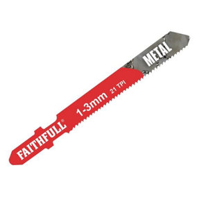 Faithfull - 8009-HSS Metal Cutting Jigsaw Blades Pack of 5 T118A