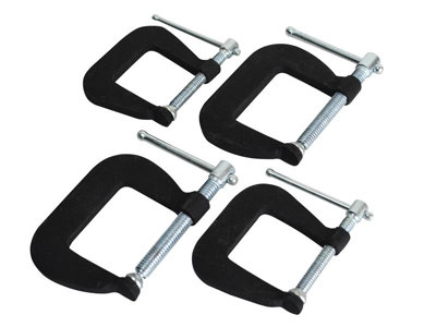 Faithfull ACC7198 Forged Mini Clamp Set, 4 Piece FAICLAMPSET4