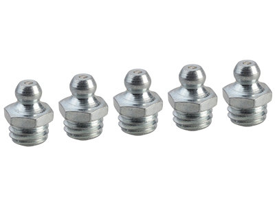 Faithfull AGN8426 Grease Nipple Straight M10 x 1.5 Pack 5 FAIGGN10150M