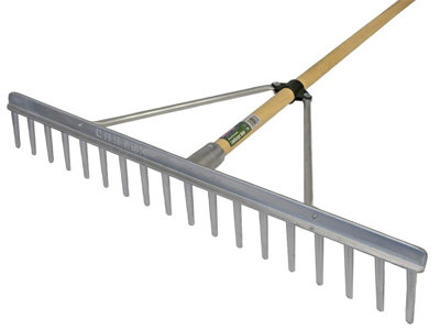 Faithfull  Aluminium Landscape Rake Wooden Handle FSC 100% FAIALRFSC