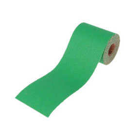 Faithfull Aluminium Oxide Sanding Paper Roll Green 100mm x 50m 80G FAIAR10080G
