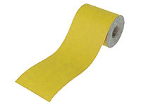 Faithfull Aluminium Oxide Sanding Paper Roll Yellow 115mm x 10m 80G FAIAR1080Y