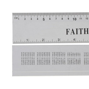 Faithfull  Aluminium Rule 300mm / 12in FAIRULE300
