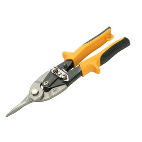 Faithfull ATS-S Yellow Compound Aviation Snips Straight Cut 250mm (10in) FAIAS10Y