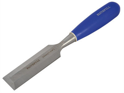 Faithfull Bevel Edge Chisel Blue Grip 32mm 1.1/4in FAIWCB114