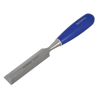 Faithfull Bevel Edge Chisel Blue Grip Multi Colour (25mm)