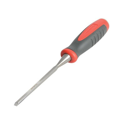 Faithfull Bevel Edge Chisel Red Soft Grip 6mm (1/4in) Multi Colour (6mm (1/4in))