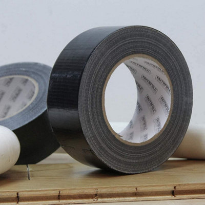 High Quality Black Fabric Tape, 50 M X 48 Mm, High Adhesion, Gaffa Tape, With Natural Rubber Adhesive
