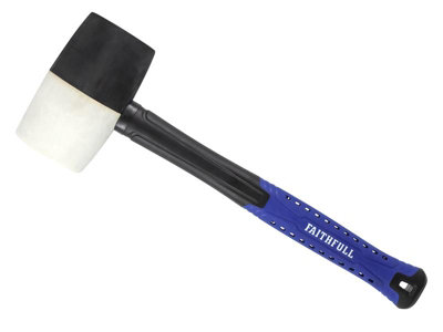 Faithfull Black & White Fibreglass Mallet 32oz FAIRMBWF32