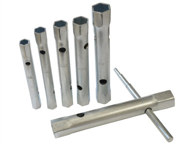 Faithfull  Box Spanner Set + Tommy Bar 6 Piece 8-19mm FAISPBOXSET6
