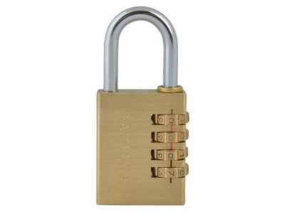 Faithfull - Brass Combination Padlock 38mm