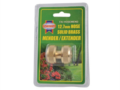 Faithfull  Brass Hose Mender 12.5mm (1/2in) FAIHOSEMEND