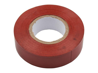 Faithfull Brown PVC Electrical Tape 19mm x 20m - Reliable for Home and Professional Use