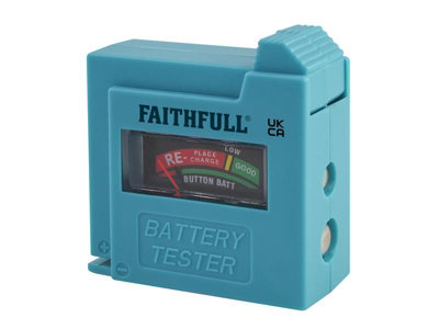 Faithfull BT1 Battery Tester for AA, AAA, C, D & 9V FAIDETBAT