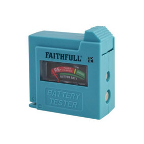 Faithfull BT1 Battery Tester for AA, AAA, C, D & 9V FAIDETBAT