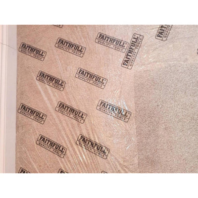 Faithfull Carpet Protector 600mm X 25m Multi Colour (600mm x 25m Roll)